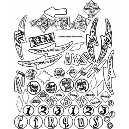 CIRQUS VOLTAIRE Pinball Machine Insert Decals 