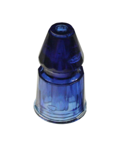 Star Post Faceted Blue