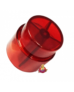 Flipper Button Transparent Red C-905