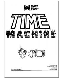 Data East Time Machine Pinball Service Repair Operations Manual Guide 