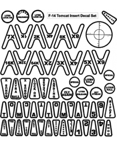 F-14 Tomcat Insert Decals 