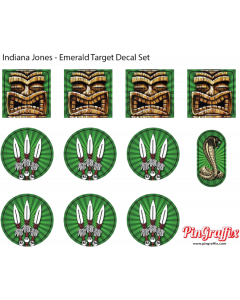 Indiana Jones Target Decal Set Emerald