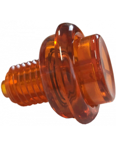 Flipper Button Transparent Orange