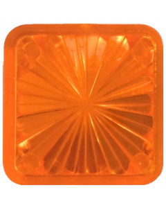 Square 1" Starburst Insert Orange