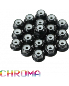 Chroma Black Anodized #6-32 Lock Nuts