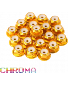 Chroma Gold Anodized #6-32 Lock Nuts