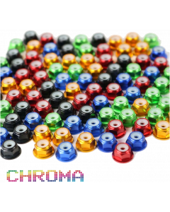 Chroma Set 5 x 20 Anodized #6-32 Lock Nuts