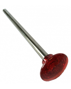 Ball Shooter Rod Transparent Metallic Red Knob