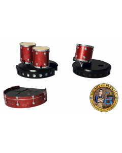 Guns N’ Roses Sculpted Drum Set Pop Bumper Covers by The Art of Pinball