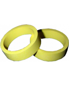 Flipper Rubber 1 1/2" x 1/2" Yellow