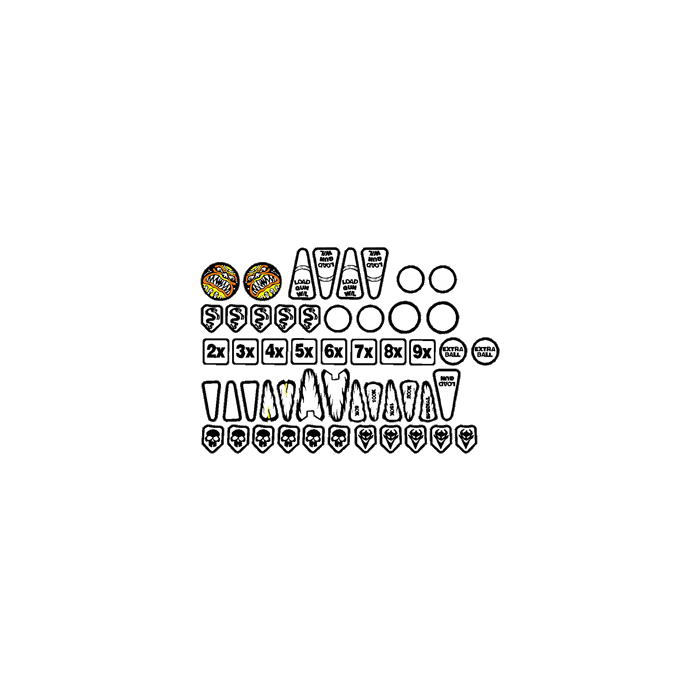 BIG GUNS Pinball Machine Insert Decals LICENSED 