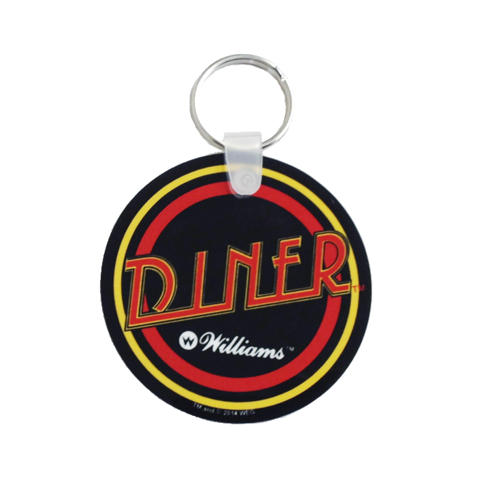 DINER Pinball Machine NOS Plastic Promo Key Chain w/ Jukebox Design WILLIAMS 