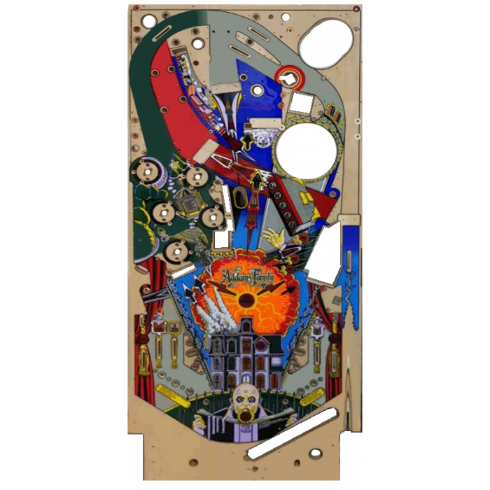 Addams Family Playfield Ministry Of Pinball