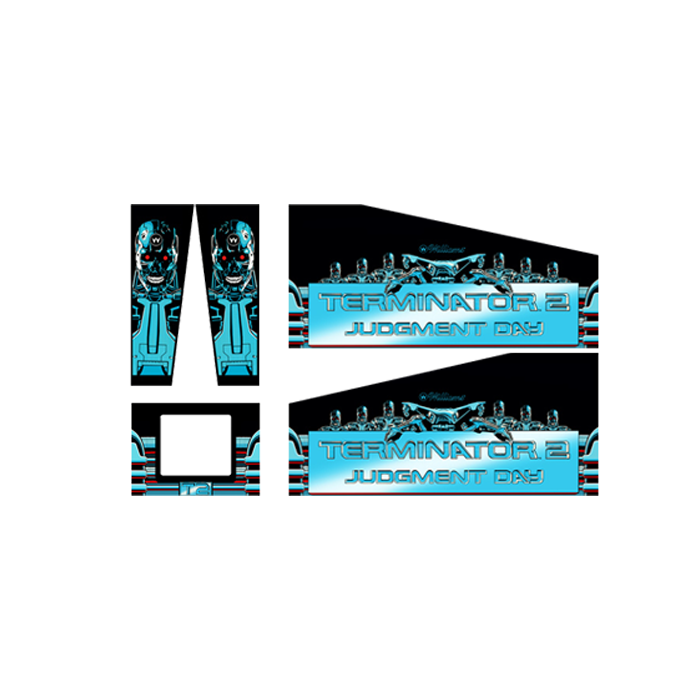 Terminator Pinball Target Decal Set T2
