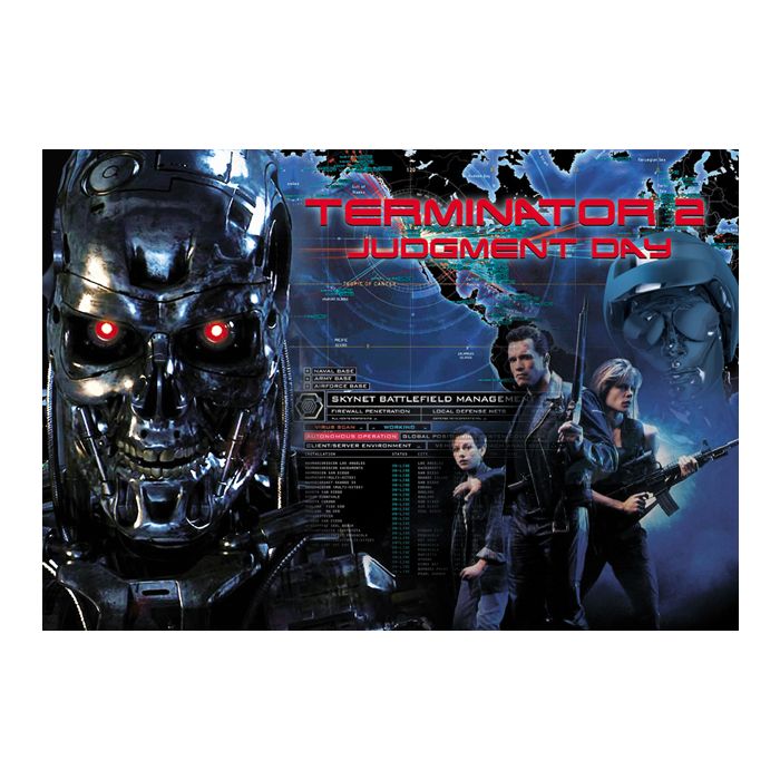 Terminator 2 Pinball Alternate Translite 2 Versions to Choose From!