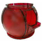 Twilight Zone Gumball Globe Red