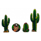 Cactus Canyon Plastic Key Fobs