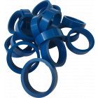 Silicone Flipper Rubber 1 1/2" x 1/2" Blue