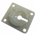 White Eject Hole Plastic