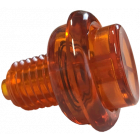 Flipper Button Transparent Orange