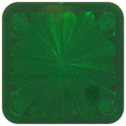 Square 1" Starburst Insert Green