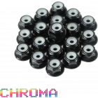 Chroma Black Anodized #6-32 Lock Nuts