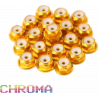 Chroma Gold Anodized #6-32 Lock Nuts
