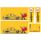 Taxi Cabinet Decals
