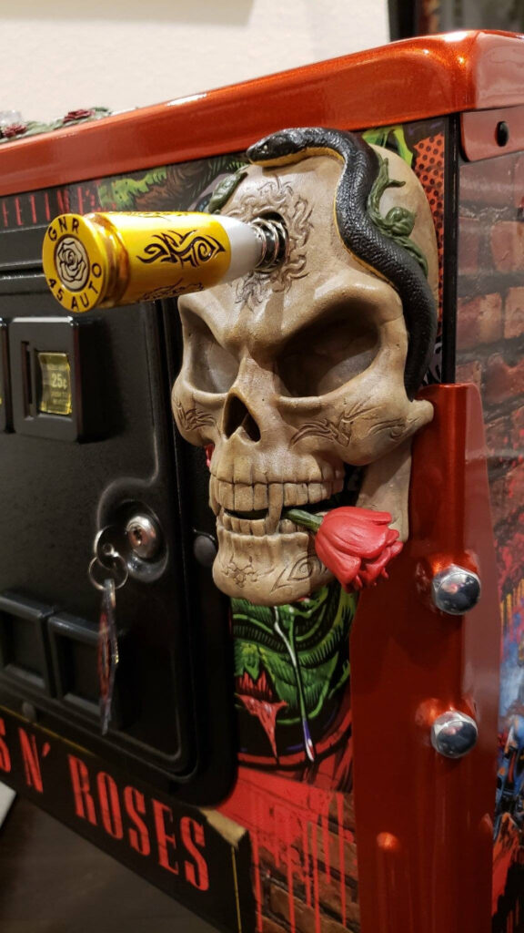 Guns N’ Roses Sculpted Skull Shooter by The Art of Pinball