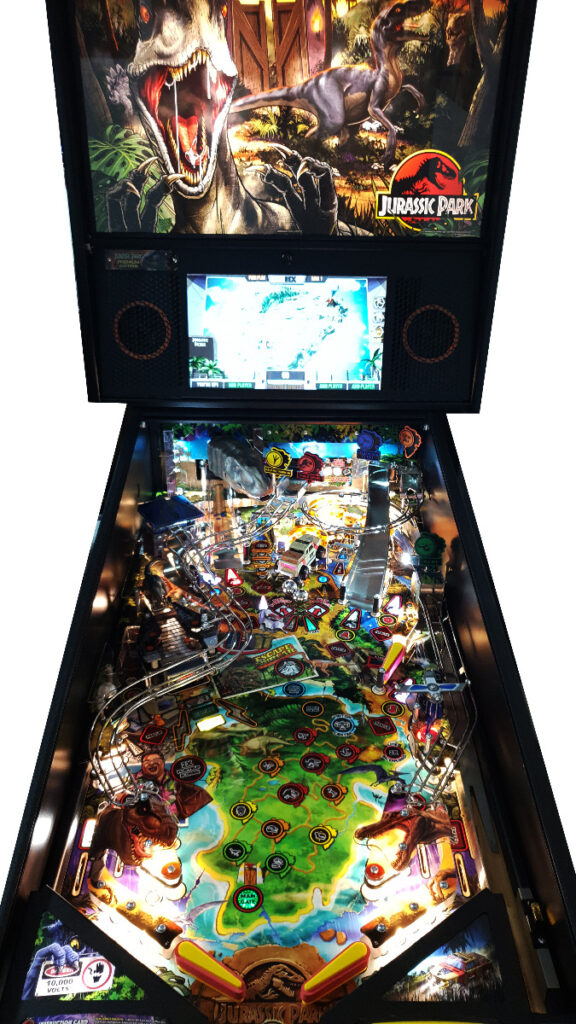 Jurassic Park Hand Sculpted Lit Signs by The Art of Pinball