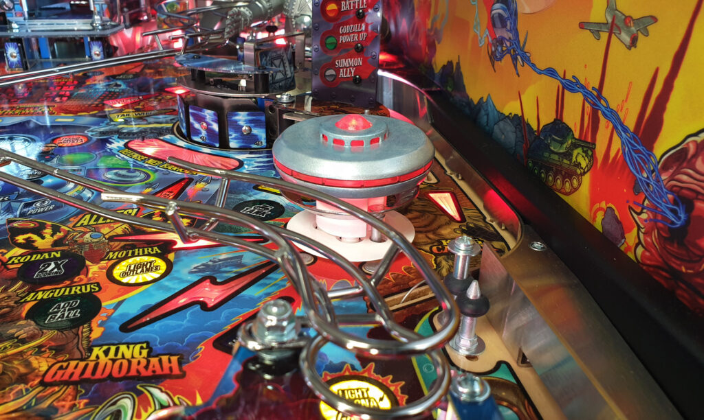 Godzilla Xiliens Flying Saucer Pop Bumper by The Art of Pinball