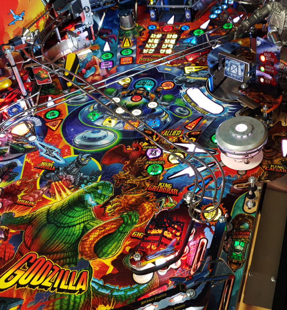 Godzilla Xiliens Flying Saucer Pop Bumper by The Art of Pinball
