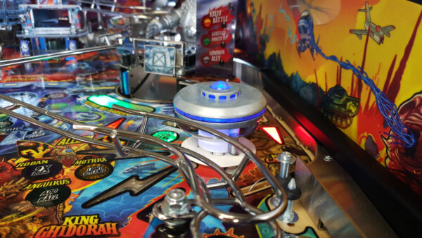 Godzilla Xiliens Flying Saucer Pop Bumper by The Art of Pinball