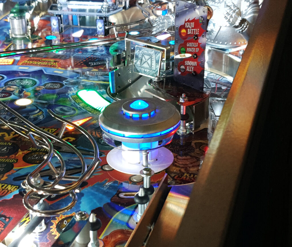 Godzilla Xiliens Flying Saucer Pop Bumper by The Art of Pinball