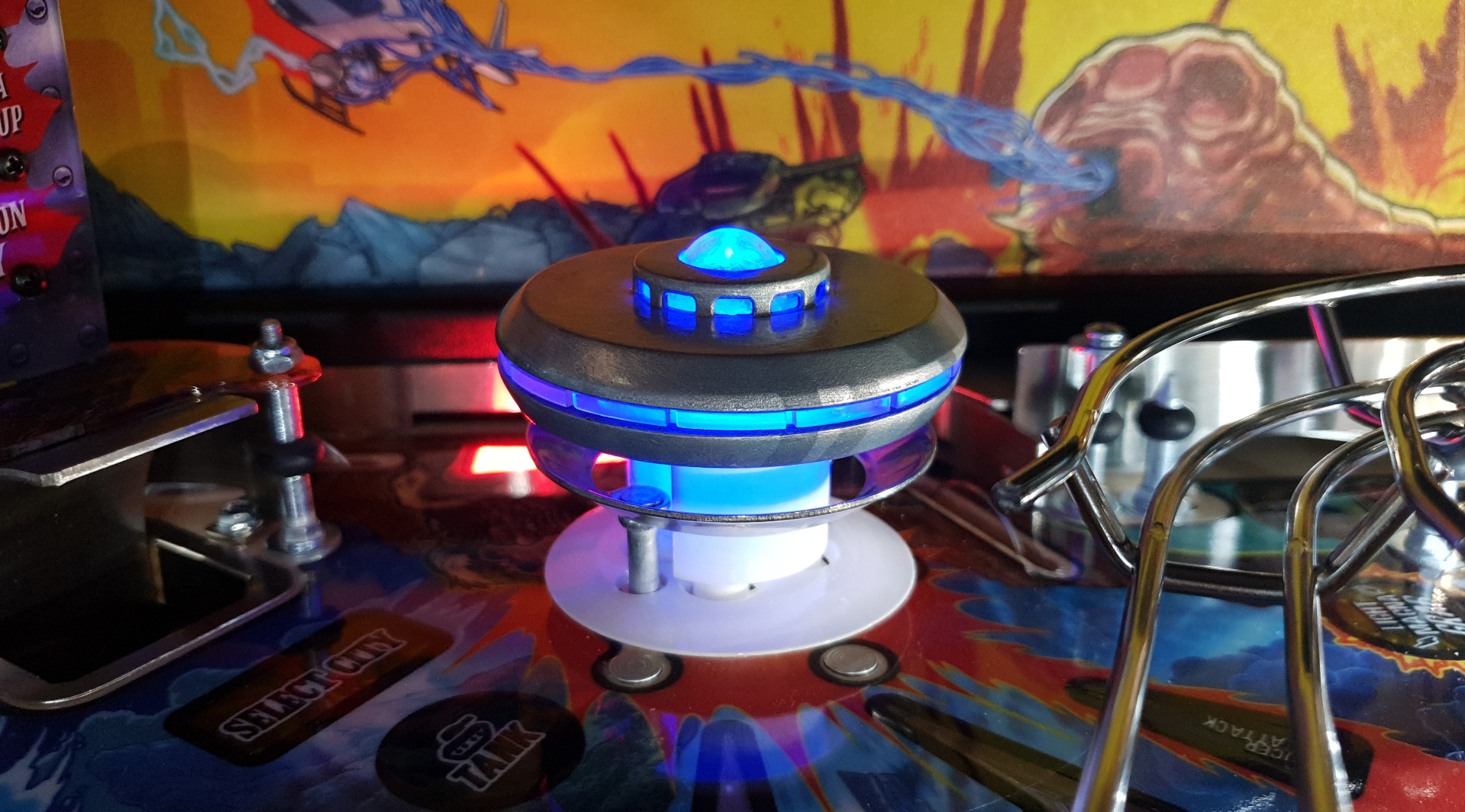 Godzilla Xiliens Flying Saucer Pop Bumper by The Art of Pinball - Image 5