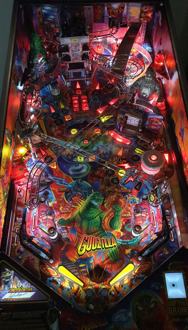 Godzilla Xiliens Flying Saucer Pop Bumper by The Art of Pinball