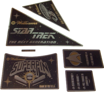Star Trek TNG Apron Decal Set Gold/Silver - Image 1