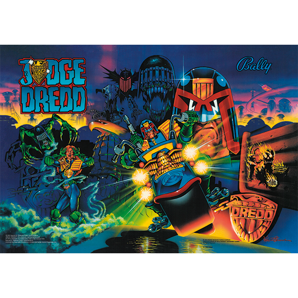 Judge Dredd Acrylic Backglass 31-1357-20020 - Image 1