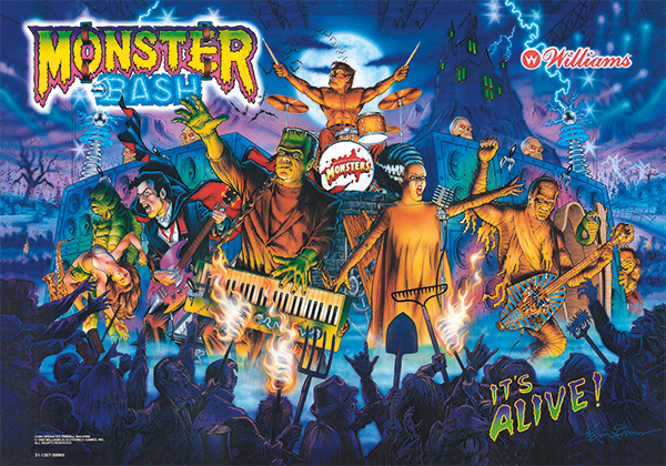 Monster Bash Acrylic Backglass