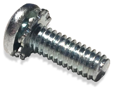 Pan Screw with Locking Washer 6-32 x 1/4"