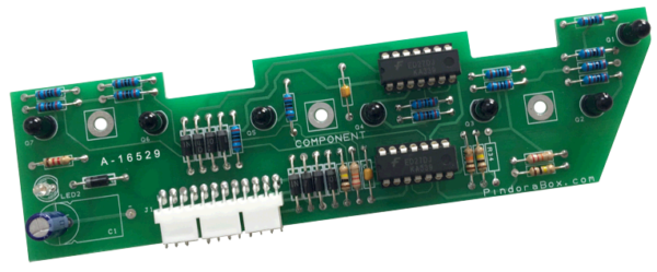 7 LED Opto Trough Receiver Board A-16529