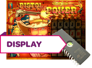 Pistol Poker Display Rom U6