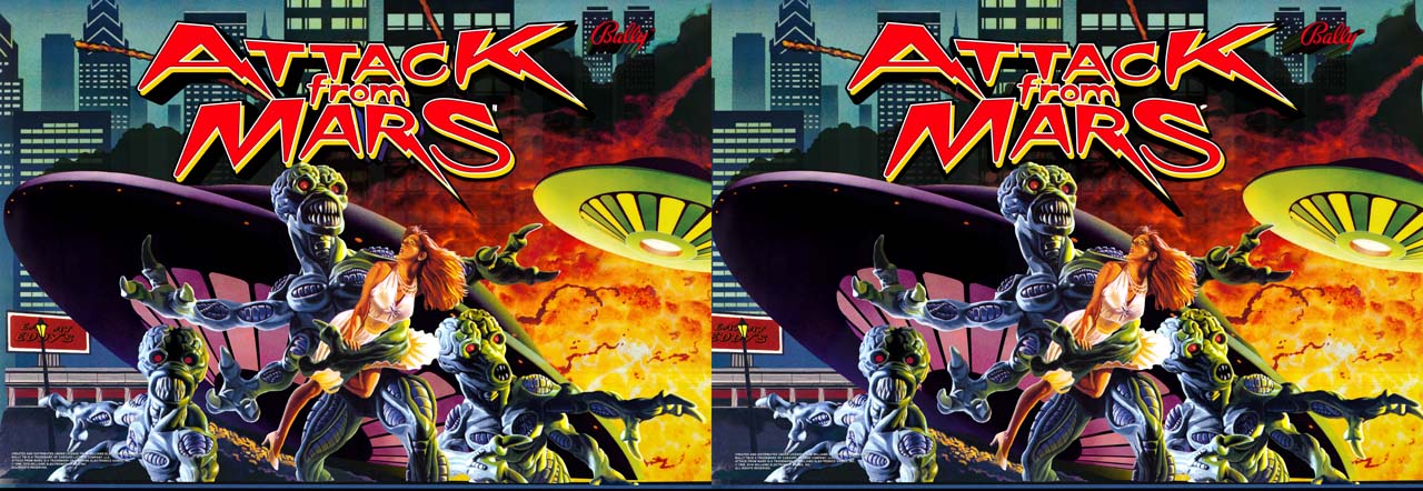 Attack from Mars 3D Translite - Image 2