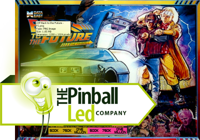 Back to the Future UltiFlux Playfield LED Set