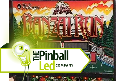 Banzai Run UltiFlux Lower Playfield LED Set