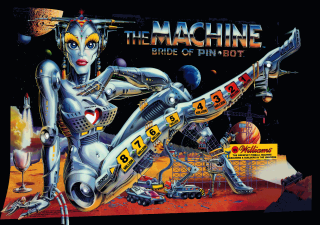 The Machine Bride of Pinbot 3D Translite - Image 1