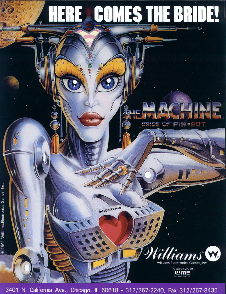 The Machine Bride of Pinbot Flyer