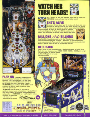 The Machine Bride of Pinbot Flyer - Image 2