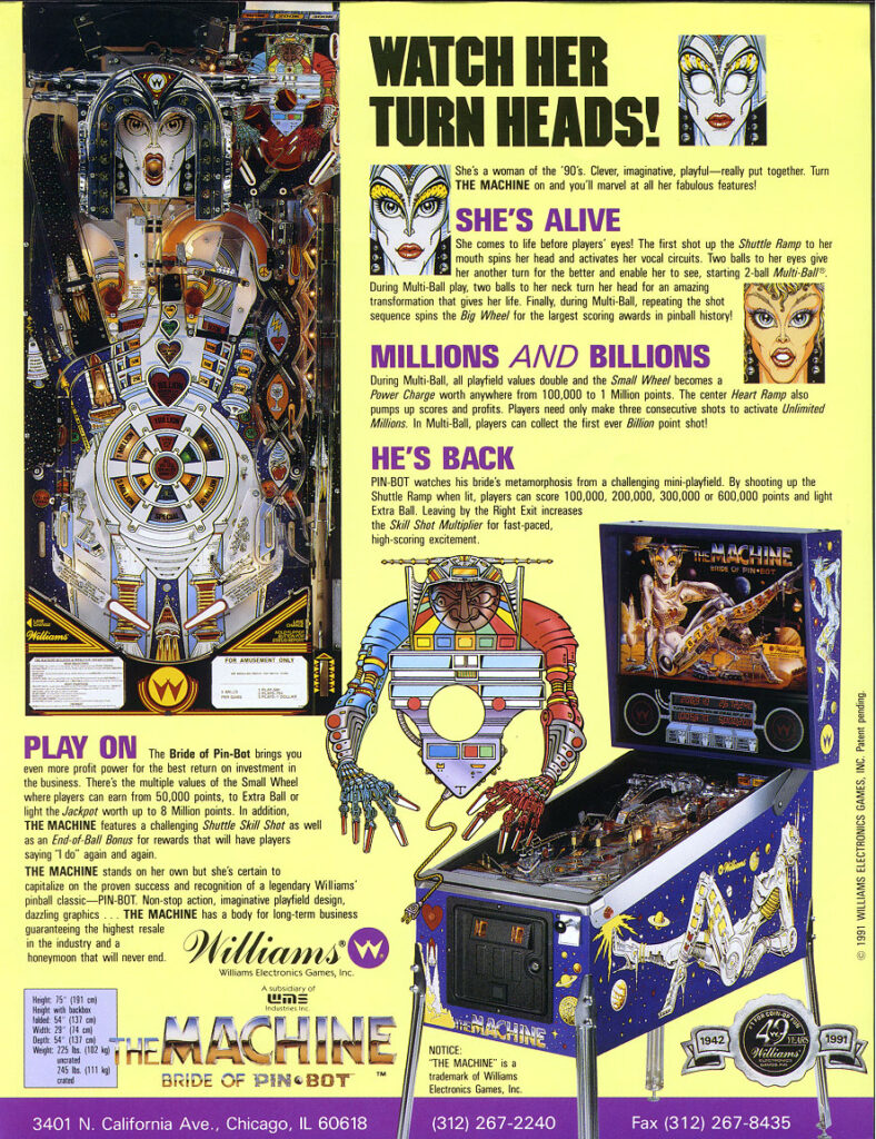 The Machine Bride of Pinbot Flyer