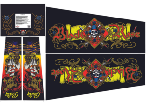 Black Rose Cabinet Decal Set By Toxic Brain